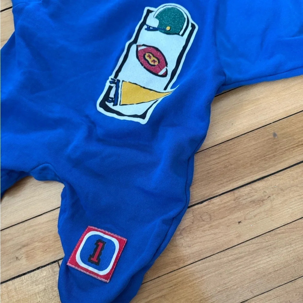 Vintage‎ 90s Carters football print one piece outfit